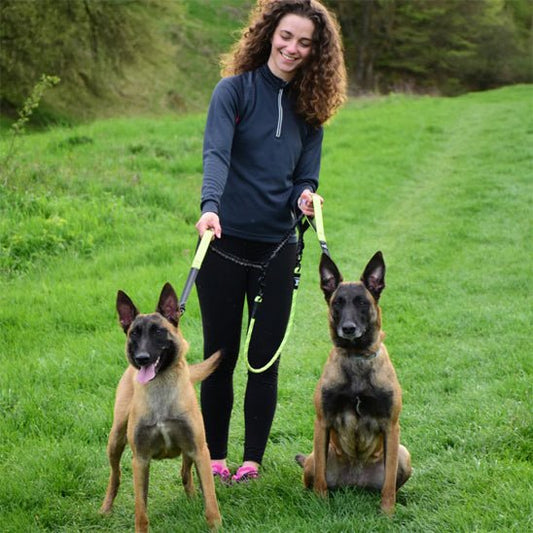 double laisse pour chien | Doublepate - tendressechien.com